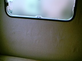 caravan damp wall
